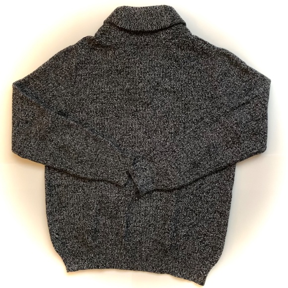 NAUTICA Shawl Collar Black & White Sweater - Picture 6 of 7